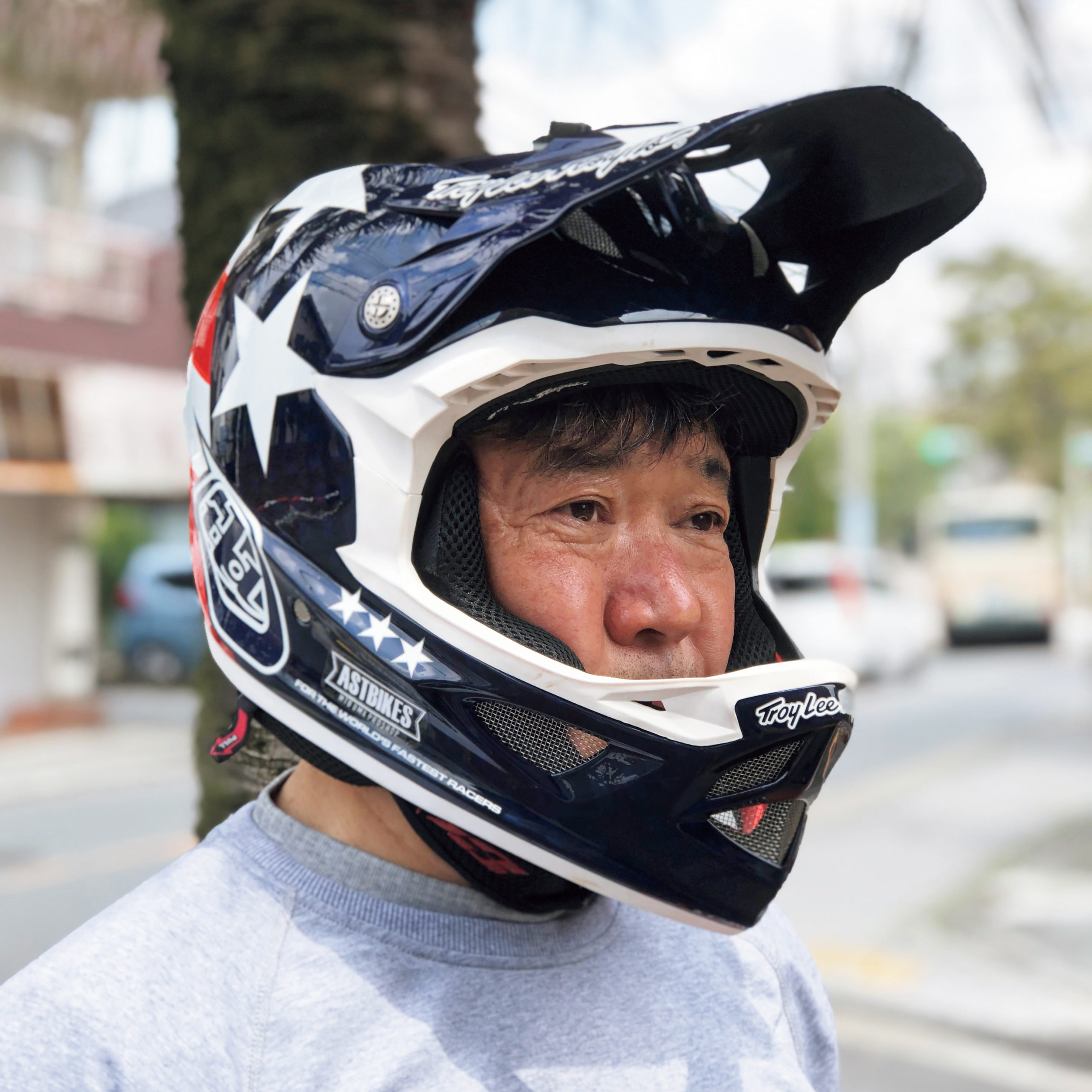 （新品） Troy Lee Designs D3 Anarchy FIBERLITE Full Face Adult Mountain Bike Helmet
